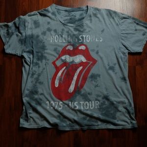 Rolling Stones 1975 US Tour Tie Dye Shirt